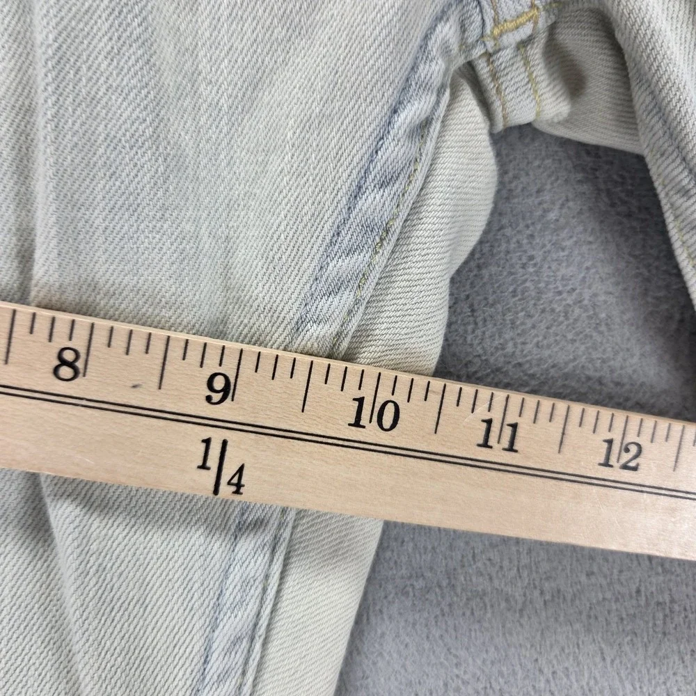 Vintage Levis 504 Jeans Mens Beige Straight Engineered Flap Pocket Fits 31x27